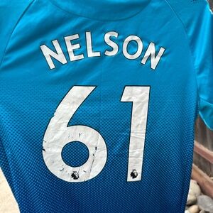 size large puma REISS NELSON PUMA ARSENAL 2017 2018 soccer jersey